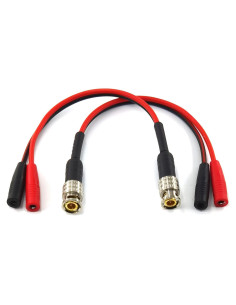 Adaptador BNC a 2X Banana 4mm WJSTN - Paquete de 2