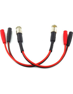 Adaptador BNC a 2X Banana 4mm WJSTN - Paquete de 2 2