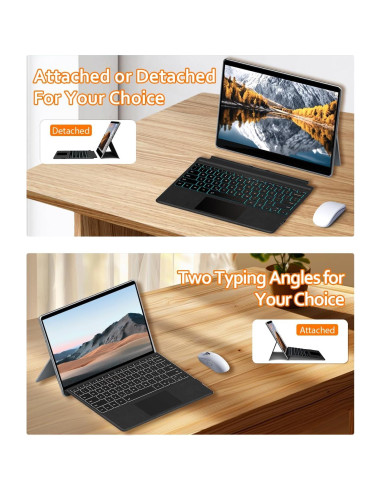 Teclado Inalámbrico Bluetooth 5.2 para Surface Pro 7+ 7 6 5 4 3