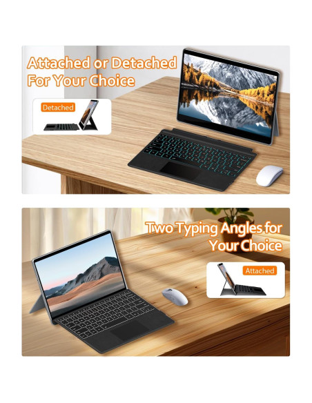 Teclado Inalámbrico Bluetooth 5.2 para Surface Pro 7+ 7 6 5 4 3