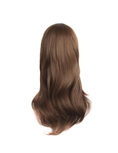 Peluca Rizada Larga MapofBeauty 70cm Marrón Camello