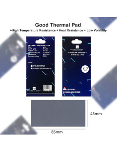 Almohadilla Térmica WENDU 85x45x2mm 12.8 W/mK No Conductiva 2