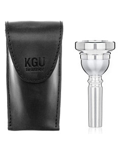 Funda para boquilla de trombón KGUBrass Cuero Crazy Horse Negro