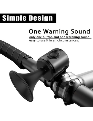 Timbre Eléctrico de Bicicleta LESOVI EH-2 120dB Impermeable
