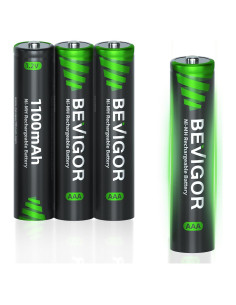 Baterías recargables AAA BEVIGOR 1100mAh 4 unidades