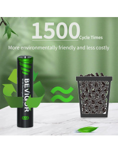 Baterías recargables AAA BEVIGOR 1100mAh 4 unidades 2