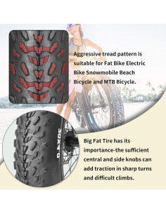 Neumático Fat 20x4.0 SIMEIQI Plegable para E-Bike 2