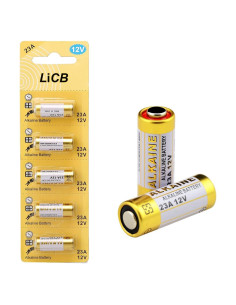Batería Alcalina LiCB A23 12V (Paquete de 5 unidades)