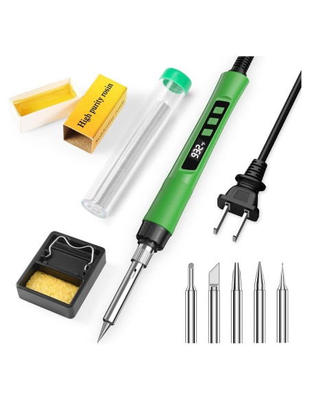 Kit de Soldador Crtsweker 190W LED Temperatura Ajustable