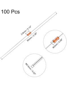Termistores NTC 1K Ohm uxcell MF58 3950B 100 Piezas 2