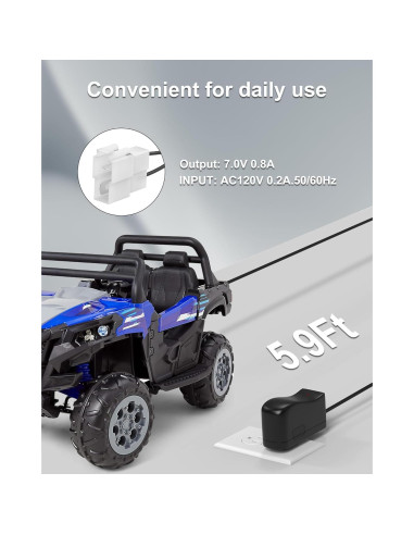 Cargador de coche VHBW 6V para juguetes infantiles