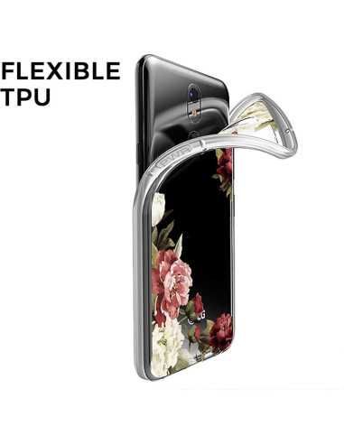 Funda Transparente TPU para LG Prime 2 / Aristo 4 Plus - Flor de Floración