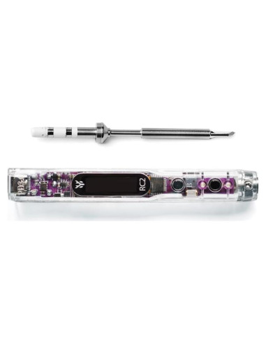 HGLRC Soldador RC2 65W 24V Portátil con Pantalla OLED