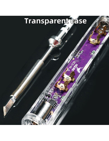 HGLRC Soldador RC2 65W 24V Portátil con Pantalla OLED