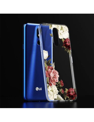 Funda Transparente TPU para LG Prime 2 / Aristo 4 Plus - Flor de Floración