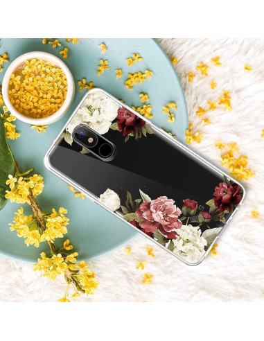 Funda Transparente TPU para LG Prime 2 / Aristo 4 Plus - Flor de Floración