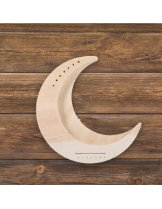 Arpa de Lira Vaguelly de Madera 7 Cuerdas DIY Forma Luna 2