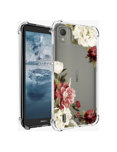 Funda TPU Transparente para Nokia C2 2da Edición 5.7" Floral