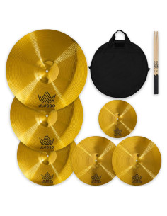 Set de Platillos de Batería ULUOBO 6 Piezas 10-20 cm