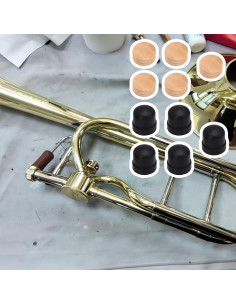 Yibuy 5 Piezas Parachoques de Goma y Corcho para Trombón 2