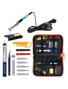 Kit de Soldador ANBES 60W con 5 Puntas y Bomba Desoldadora