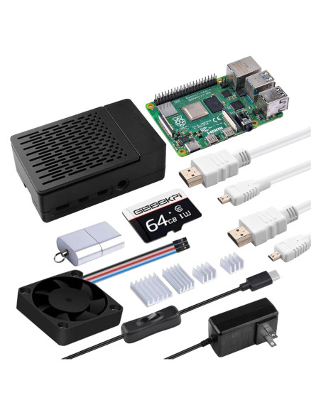 Kit GeeekPi Raspberry Pi 4B 4GB con Accesorios y Caja