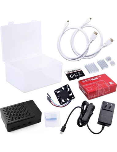 Kit GeeekPi Raspberry Pi 4B 4GB con Accesorios y Caja