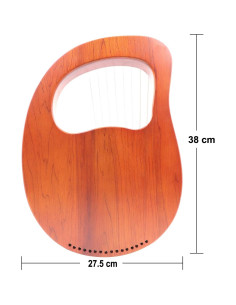 Arpa de Lira Rayzm 16 Cuerdas de Caoba para Principiantes 2