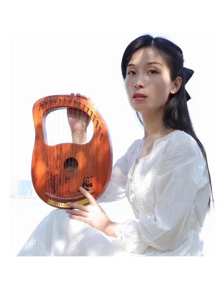 Arpa de Lira Rayzm 16 Cuerdas de Caoba para Principiantes