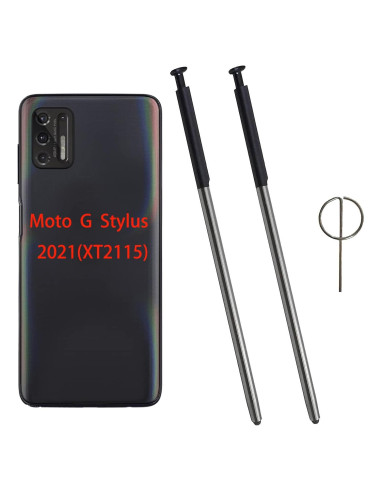 Lápiz Táctil 2 Pcs para Moto G Stylus 2021 - Negro Aurora