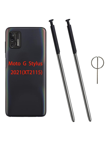 Lápiz Táctil 2 Pcs para Moto G Stylus 2021 - Negro Aurora