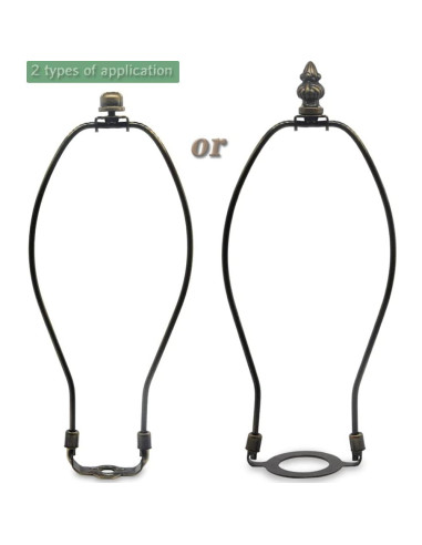 Soporte de Lámpara QVQCWD de Bronce 25,4 cm con Adaptador E26