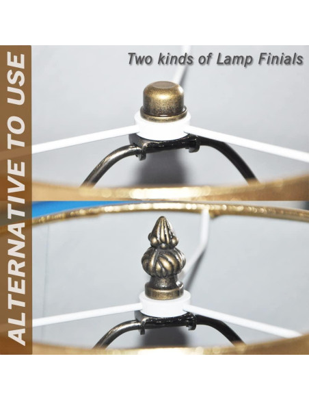 Soporte de Lámpara QVQCWD de Bronce 25,4 cm con Adaptador E26