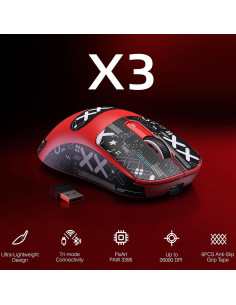 Ratón Gaming Inalámbrico MANBASNAKE X3 49g Bluetooth 26K DPI 2