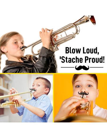 Bigote Clip-On para Trompetas y Trombones - 2 Piezas
