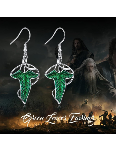Pendientes Arwen Evenstar LIWWEC Joyería Élfica 3,81 cm