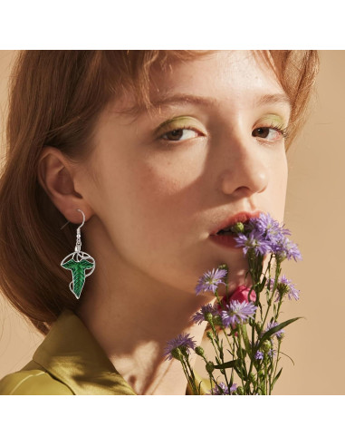 Pendientes Arwen Evenstar LIWWEC Joyería Élfica 3,81 cm