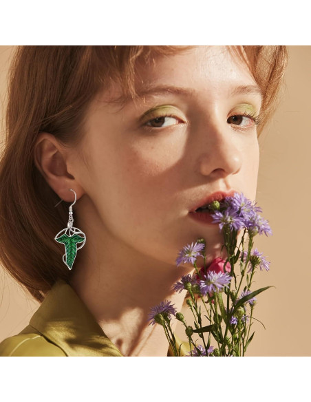 Pendientes Arwen Evenstar LIWWEC Joyería Élfica 3,81 cm