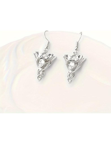 Pendientes Arwen Evenstar LIWWEC Joyería Élfica 3,81 cm