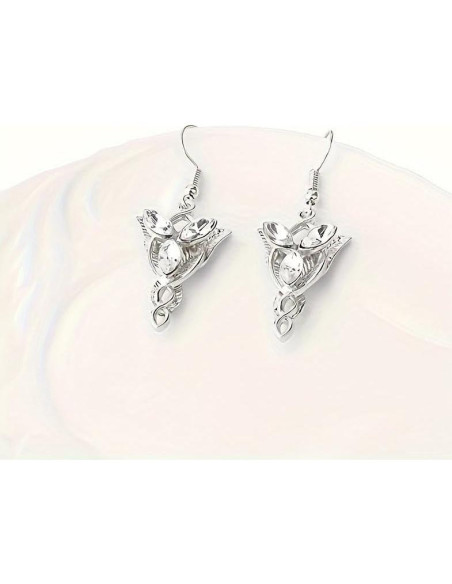 Pendientes Arwen Evenstar LIWWEC Joyería Élfica 3,81 cm