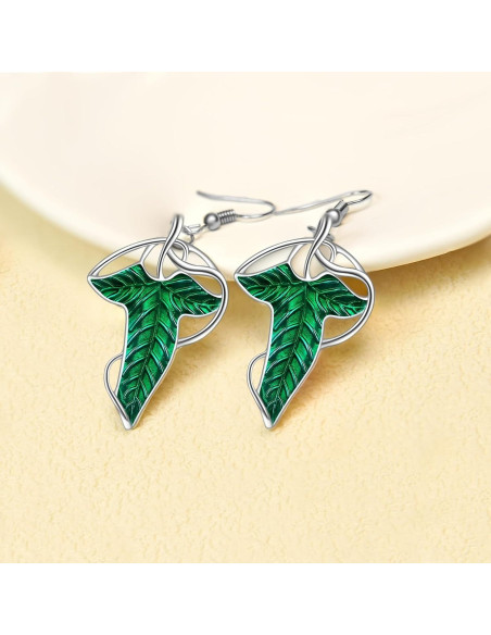 Pendientes Arwen Evenstar LIWWEC Joyería Élfica 3,81 cm