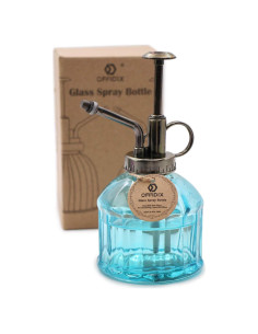 Botella Spray Vidrio OFFIDIX 200ml Azul Regadera Plantas