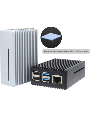 Caja de Aluminio Geekworm para Raspberry Pi 4 Modelo B