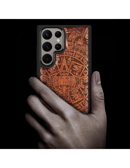 Funda de Madera Carveit para Galaxy S24 Ultra - Calendario Maya Funda de Madera Carveit para Galaxy S24 Ultra - Calendario Maya