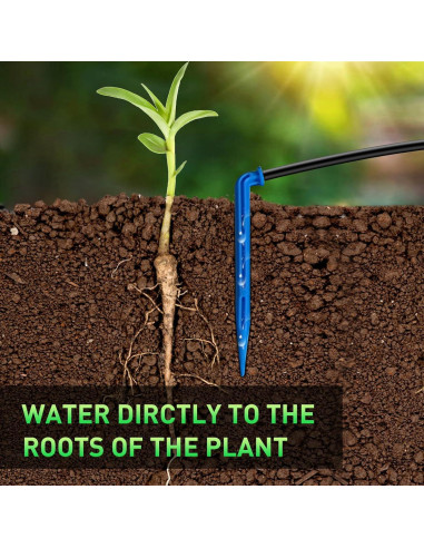 Sistema de riego por goteo solar SZXC 11.89m 3W 3000mAh 15 macetas