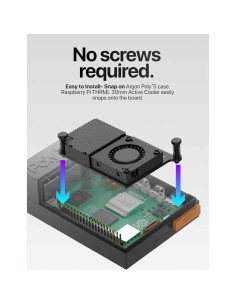 Caja Argon Poly+5 para Raspberry Pi 5 con ventilador 30mm 2