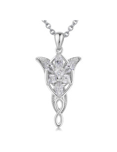 Collar Arwen Evenstar Oro Blanco 18K 45.72 cm Joyería Mujer