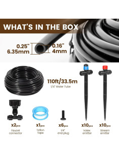 Kit de riego por goteo Eledom 11,15 m automático para jardín 2