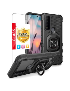 Funda TJS para TCL 30V 5G con Protector de Pantalla y Soporte