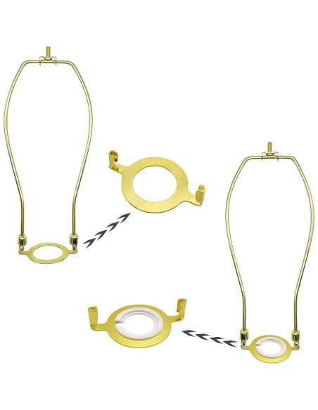 Adaptador E27 a E14 ECUDIS con Anillos Reductores de Pantalla